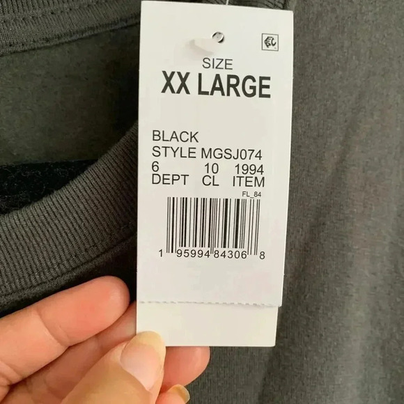 Disney Nightmare Before Christmas Sally Sweatshirt Dark Gray Halloween Size  2XL - Picture 4 of 6